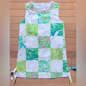 Lilly Pulitzer Girls Size 7 Resort White Lioness Patch dress